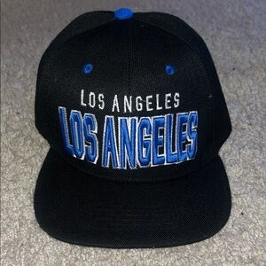 Black Los Angeles Snapback Hat